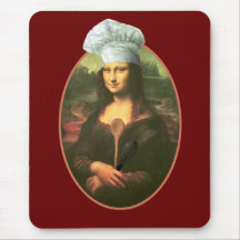 Mona Lisa Chef Mouse Pad