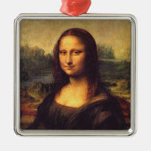 Mona Lisa Christmas Ornament