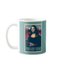 Mona Lisa Forever Young mugs