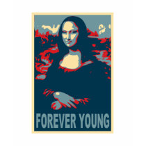 Mona Lisa Forever Young t-shirts