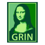 Mona Lisa Grin Postcard