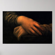Mona Lisa - hands Poster