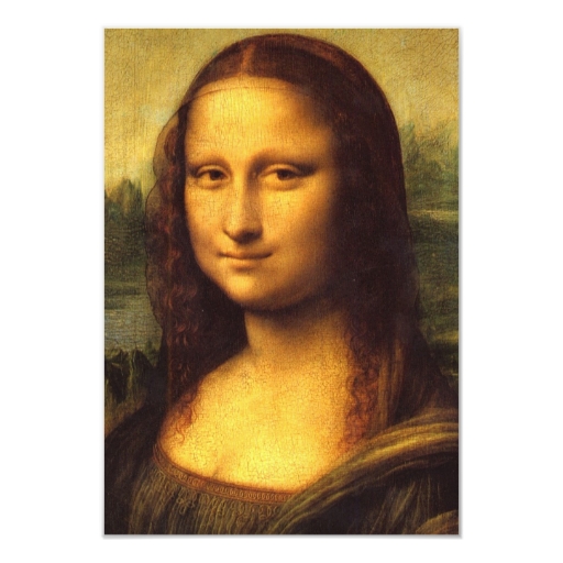 Mona Lisa Head Detail - Leonardo Da Vinci 3.5x5 Paper Invitation Card - mona_lisa_head_detail_leonardo_da_vinci_invitation-r533e5486c6e3439eb8d28141be41fd3b_zk916_512