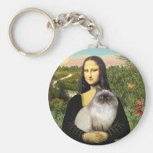Mona Lisa - Himalayan cat 7 Key Chains