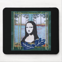 Mona Lisa in the Country mousepads