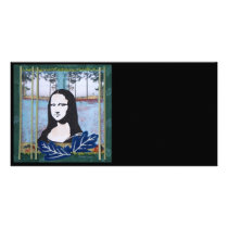 Mona Lisa in the Country Customized Photo Card