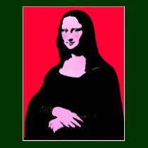 Mona Lisa Pop Art Style postcards