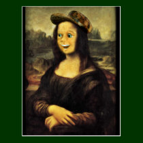 Mona Lisa, Put on a Happy Face postcards