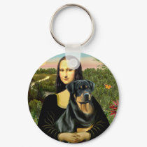 Mona Lisa - Rottweiler (#3) keychains