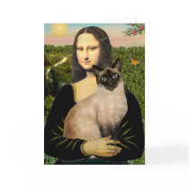 Mona Lisa - Seal Point Siamese cat Card