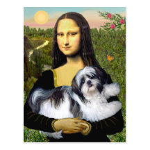 Mona Lisa - Shih Tzu (A-ld) Post Cards