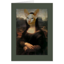 Mona Lisa Siamese Cat cards