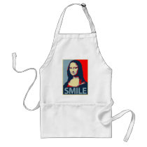 Mona Lisa Smile aprons by JFlatN Mona Lisa Smile aprons