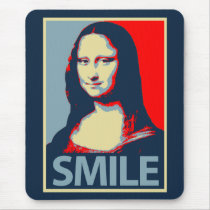 Mona Lisa Smile mousepads