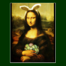 Mona Lisa, The Easter Bunny postcards