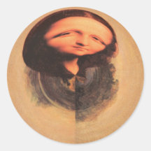 Mona Lisa transforma Pegatina