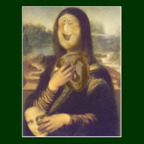 Mona Lisa Undecided postcards