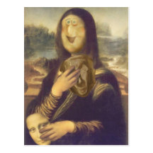 Mona Lisa Undecided Postcard