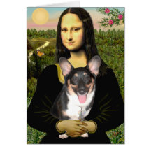 Mona Lisa - Welsh Corgi (tri Pembroke pup) Cards