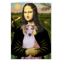 Mona Lisa - Whippet (#7 light red) Card