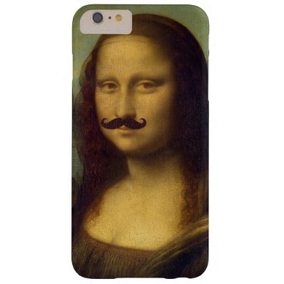 Mona Lisa with Funny Mustache Painting Pattern Barely There iPhone 6 Plus Case