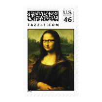 Mona Lisa with Glasses stamps