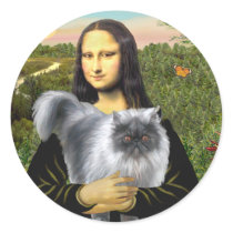 Mona Lisa's Blue Smoke Persian Sticker