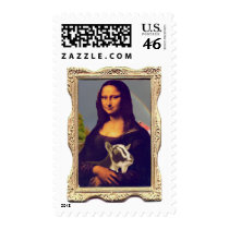 Mona Lisa's Goat Postage Stamps