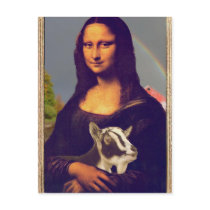 Mona Lisa's Goat Postcard
