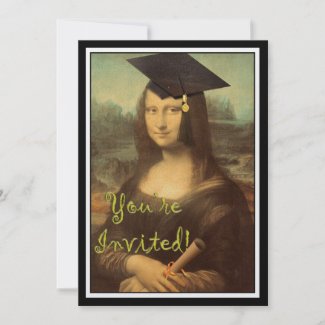 Mona Lisa's Graduation Day invitation