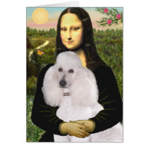 Mona-Pood-White-Standard Poodle Cards