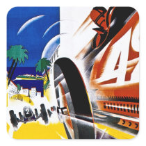 Monaco 1931 Grand Prix - Vintage Race Poster Stickers