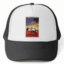 Monaco 1935 Grand Prix poster design hats