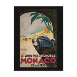 Monaco 5th Grand Prix Automobile 1933 2 Post Card