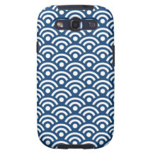 Monaco Blue Geometric Galaxy S3 Case