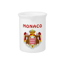 MONACO Coat Of Arms Beverage Pitcher