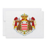 Monaco Coat of Arms Personalized Announcement