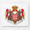 Monaco Coat of Arms Mousepad