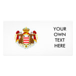 Monaco Coat of Arms Customized Photo Card