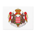 Monaco Coat of Arms Postcard