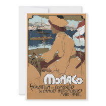 Monaco/Concours de Canots, 1900 Personalized Announcements