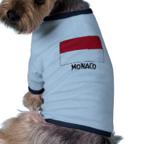 Monaco Flag Dog Tee