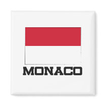 Monaco Flag magnets by tshirtshirts Monaco Flag magnets