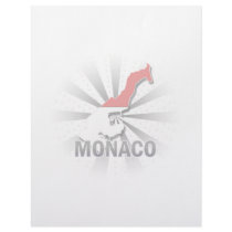 Monaco Flag Map 2.0 Customized Letterhead