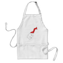Monaco flag map aprons
