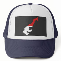 Monaco flag map hats