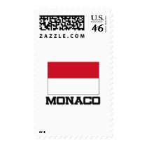 Monaco Flag postage