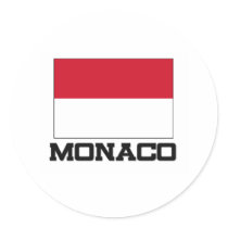 Monaco Flag stickers