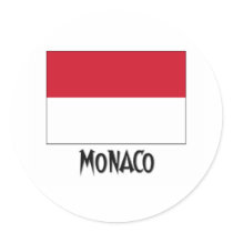 Monaco Flag stickers