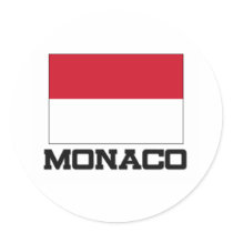 Monaco Flag stickers